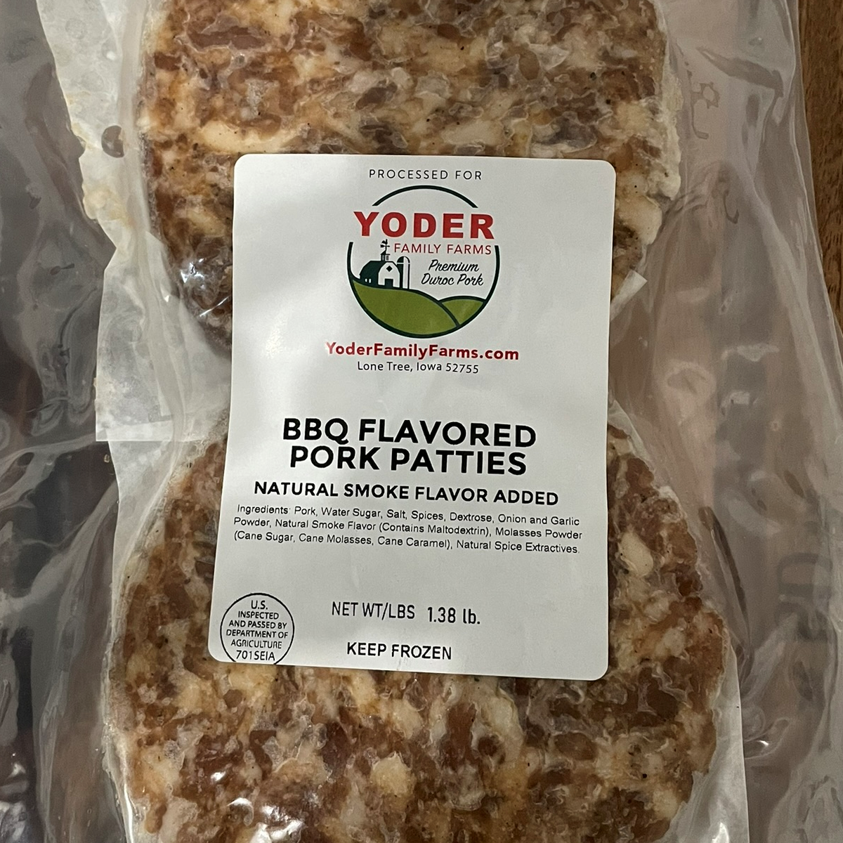 BBQ Porkburger Patties